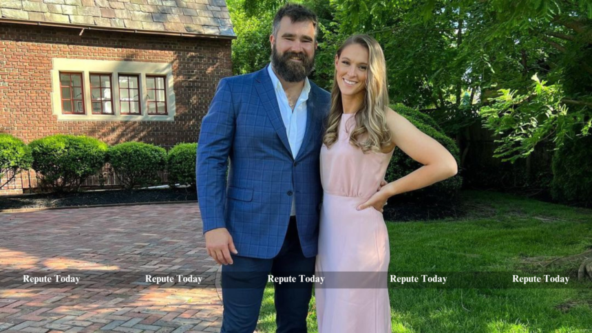 Jason Kelce and Kylie Kelce